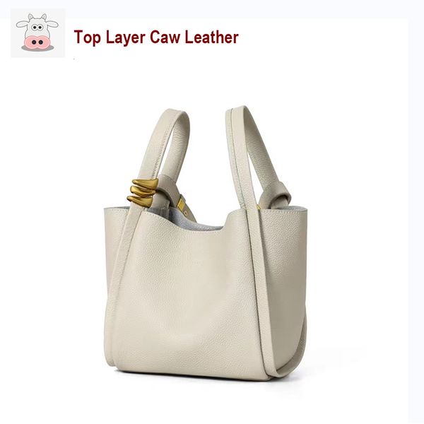 

evening bags genuine leather handbags for women 2023 designer luxury summer shoulder bucket bag ladies purses crossbody 230724