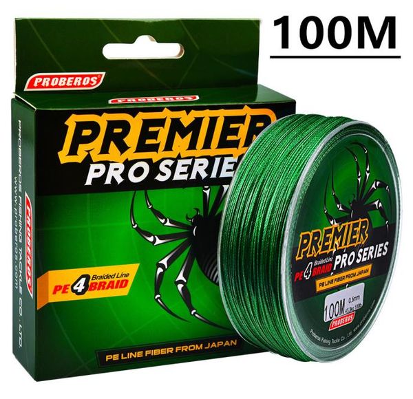 

100meters1box 5 color fishing lines 4 weaves braid line available 6lb100lb27kg453kg pe line pesca fishing tackle accessorie2078075