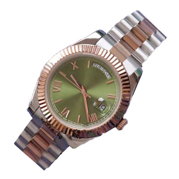 

watch for men movement watches male watchs with 36mm 41mm stainless steel waterproof chronograph 8205 movement luminous sapphire christmas g, Slivery;brown
