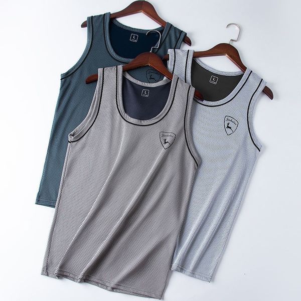 

men  tank mens underwear sleeveless solid muscle vest undershirts o neck sport t shirt men  vest bodybuilding tank 230724, White;black