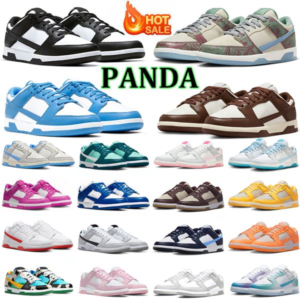 

2023 men women summer new product low panda designer shoes cacao wow sandrift plum eclipse crenshaw skate club grey fog peach cream mens wom