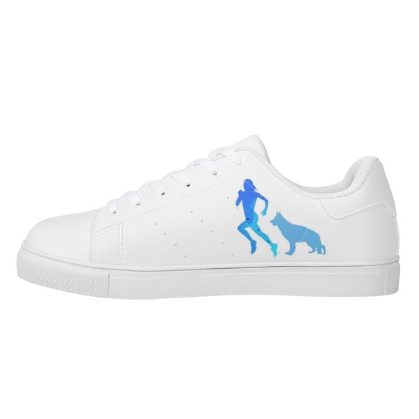 

custom pattern diy shoes mens womens blue men dog sports trainers sneakers 36-48