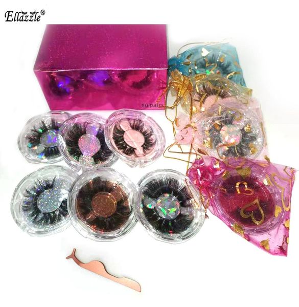 

25mm lashes 3d mink eyelashes set false eye lashes bulk whole makeup dramatic lash boxes packaging cases vendor 5d mink lash9472448