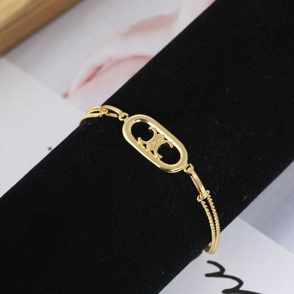 

chaopai jewelry minimalist niche design gemini circular ring female bracelet mixed batch, Golden;silver