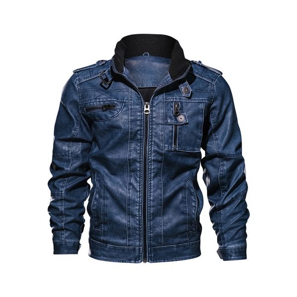 

men's jackets winter men's baseball leather jacket autumn windproof leather coats causal motorcycle vintage pu leather jackets 230, Black;brown