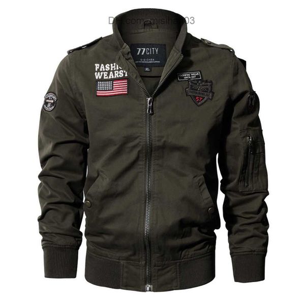 

men's jackets autumn mens bomber jackets and coats winter clothes men basic jackets pockets coat fashion thin casual windbreaker plus s, Black;brown