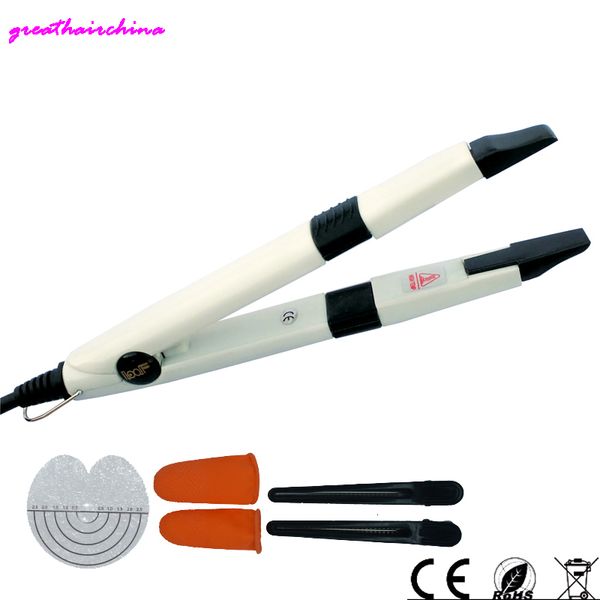 

connectors 1 pieces est fashion professional mini led temp control hair extension iron heat keratin fusion connector tools 230724
