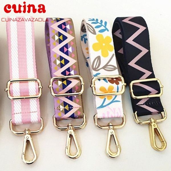

bag parts accessories obag diy strap for women shoulder hanger colored belt adjustable rainbow handbag straps decorative 230725, Black