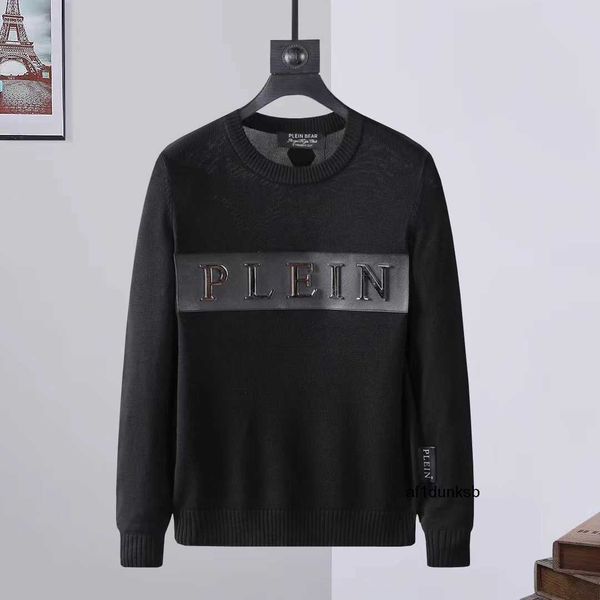 

letters plein philipps bear knits mens sweaters pullover budge ls intarsia skull pp mens sweaters rhinestone long sleves sweatshirt men kni, White;black