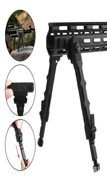 

airsoft m4 ar 15 accessories aluminum tactical separated v9 bipod fits mlok system rail for hunting shooting black7913740