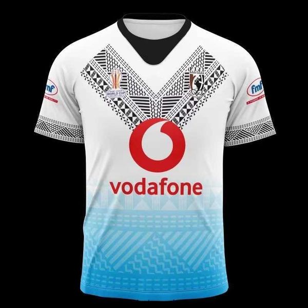 

2023 fiji bati away rugby jersey shirt 2022/23 fiji bati home training rugby shirt jersey size s-3xl-5xl, White;black