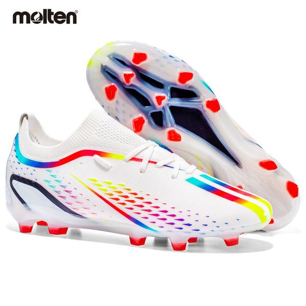 

safety shoes 2023 molten soccer cleats football boots for men long spike kids outdoor ankle trainers 230724, Black;brown