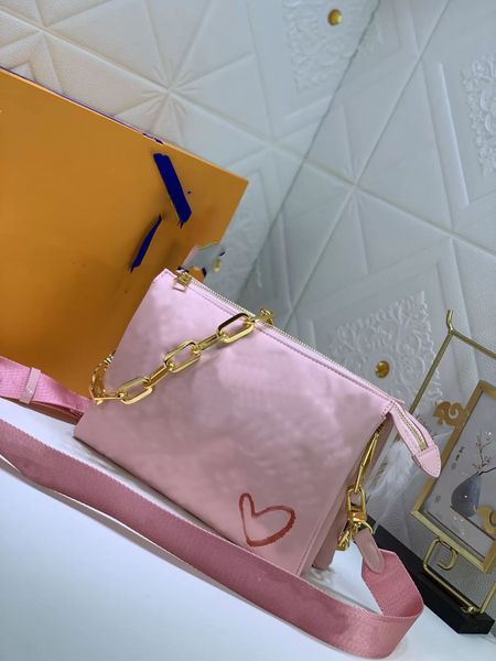 

2023 fashion classic bags all-match onthego medium tote women handbags by the pool pattern black shoulder bag #6666, Black;red