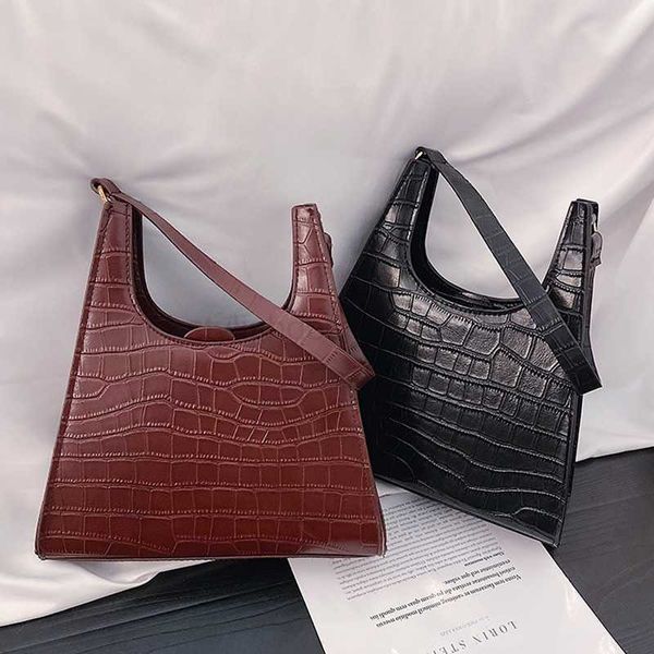 

totes women's handbag pu alligator clamshell fashion wallet designer bag 2023 women's large capacity shoulder bagstylishdesignerba