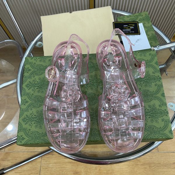 

2023 brand designer slippers classic flat leather bath beach second uncle sandals slides sand shoes woman 0722, Black