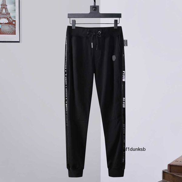 

pants brand joing trousers stones gothic mens womens plein sports luxury designers sweatpants drawstring joers couple philipps clothing bear, Black