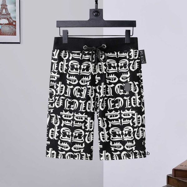 

brand plein philipps bear joing trousers stones gothic mens womens pants clothing sports luxury designers sweatpants drawstring joers couple, Black