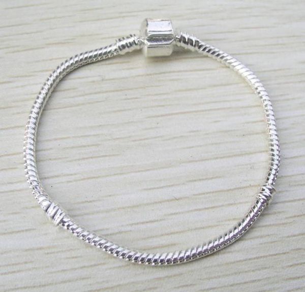 

brand new 16-21cm silver plated chain for european bracelet fashion jewelry diy1762810, Golden;silver
