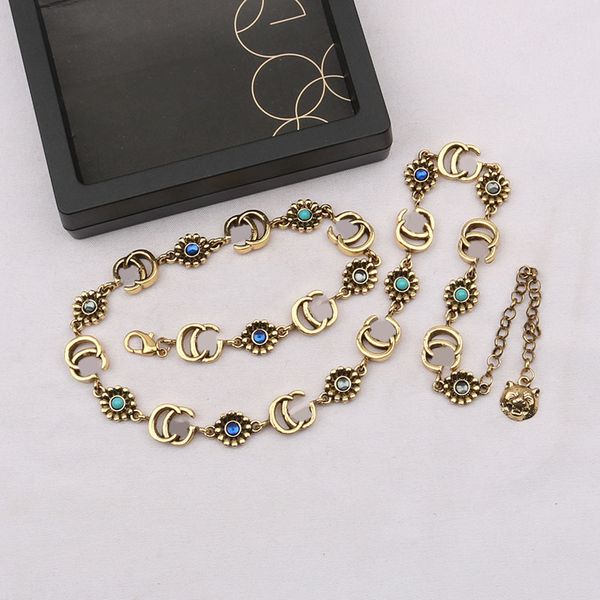 

elegant fashion designer necklace pendant necklaces classic pendant stainless steel letter for women wedding jewelry no box 20style, Silver