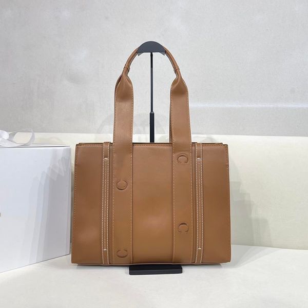 

wood tote bag women shopping bag summer beach bags designer woman shoulder bags handbag full cowhide leather beach totes bags large capacity