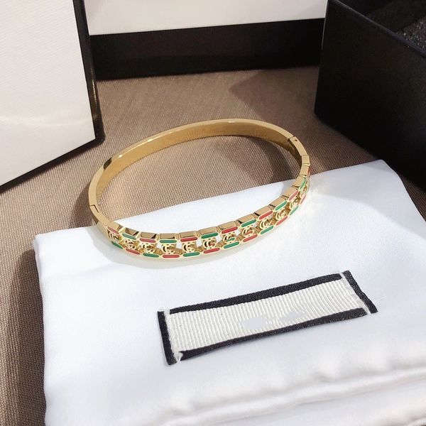 

designer luxury bracelet womens bracelets love jewelry luxury letter pendant g bracelet for women charm earring wedding, Black
