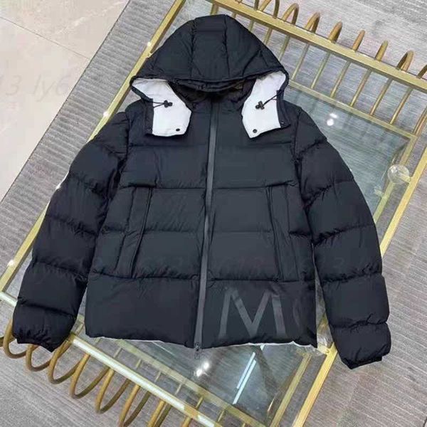 

designer puffer jacket winter down mens jacket matte high-density nylon fabric filled with dist eco-friendly goose downs cp hooded down jack, Black