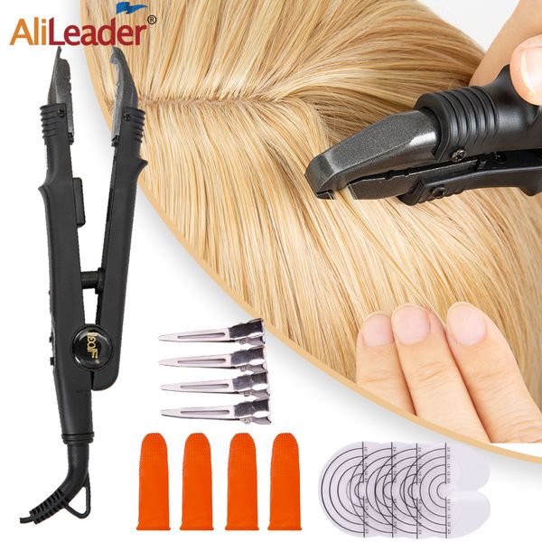 

connectors variable constant heat hair extension iron keratin bonding tools professional fusion heat connector machine hair extension kit 23