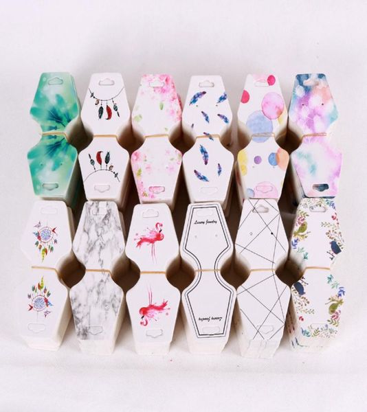 

13 colors 45108cm multi color jewelry necklace display card paper cards printing hang tag label can custom logo large stock8784826