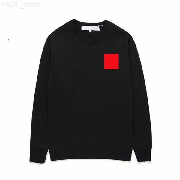 

men's hoodies mens designer sweatshirts hoodie high street embroidered red pattern pullover spring and autumn pure cotton lovers black