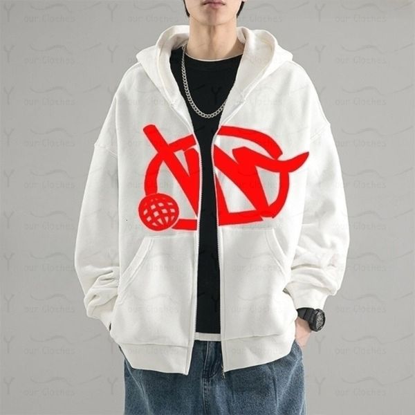 

women's hoodies sweatshirts y2k zipper hooded men's clothing sweatshirt minus two harajuku streetwear men''s styles fash, Black
