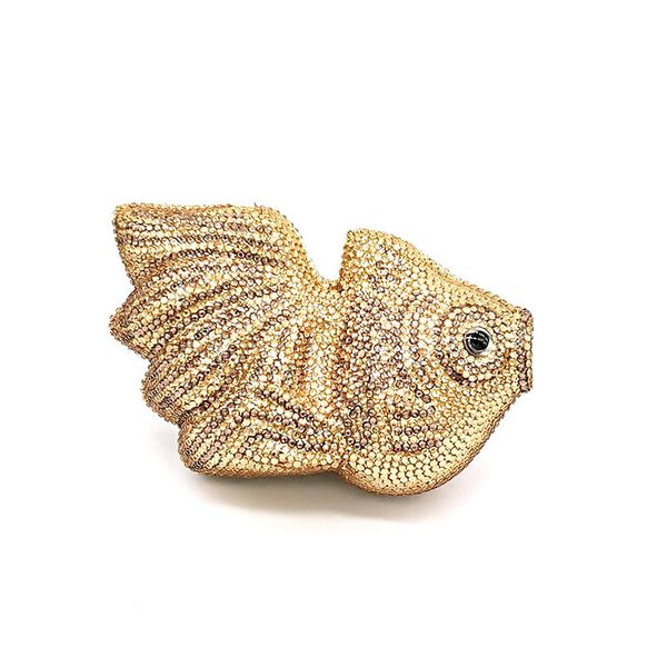 

evening bags ladies bridal wedding party purse women evening diamonds cute goldfish crystal clutches small purses 230725