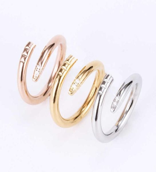 

love ring titanium steel single nail ring european and american fashion street hiphop casual couple birthday engagement holiday g7660762, Silver