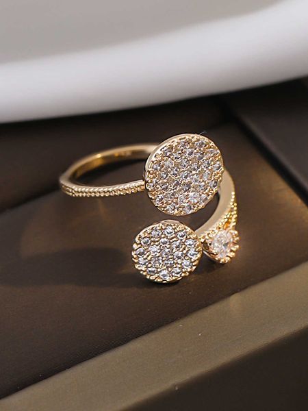 

women's accessories rhinestone decor wrap ring, Silver