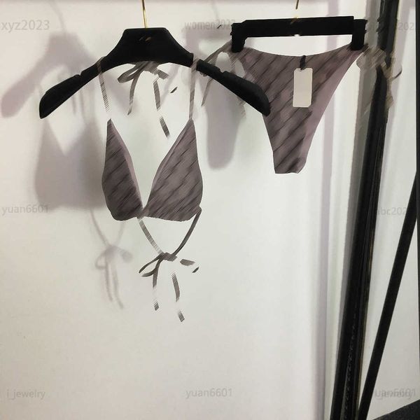 

womens designer bikini fashion girl one-piece swimwear size s-xl grid letter printed lace up underwear and scrunch july19, White;black