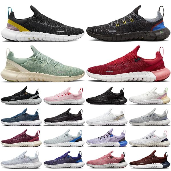 

mens womens running shoes rn 5.0 fly shock grey fog black magic ember ocean cube steam olive aura platinum violet knit 5s cloth cover joggin