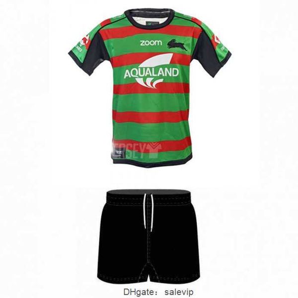 

2021 south sydney rabbitoh kids home rugby jersey 2021 kids home jersey size 16----26, White;black