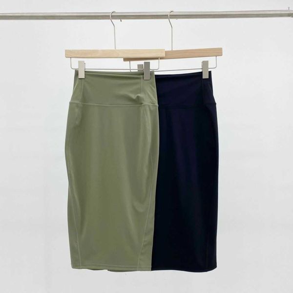 

lulus high stretch wrap hip skirt slit medium long style ladies