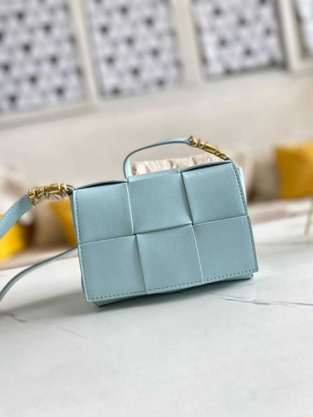 

b square bottven designer women purse shoulder bag leather women's new fashion brick woven cross-body small style foreign mt2e