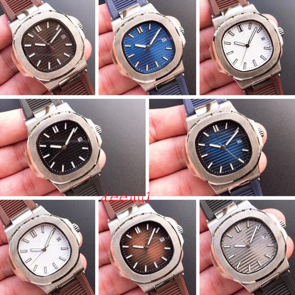 

men's automatic watch designer classic 40mm watch all stainless steel dial sapphire waterproof watch montre de lux, Slivery;brown