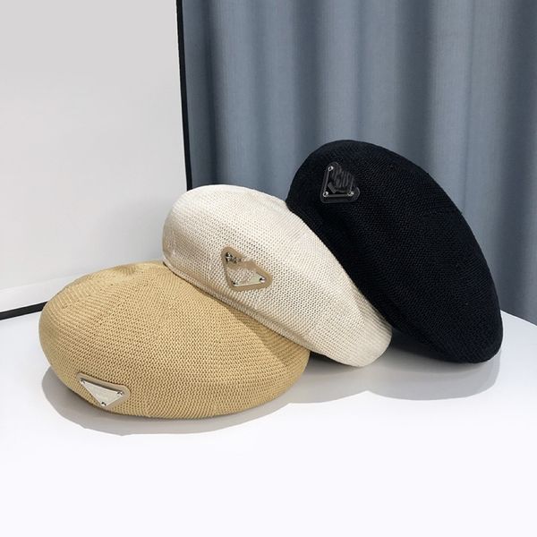 

praad boneless hat, solid color designer hat, men's sunscreen hat, black khaki beige casual spring, summer, autumn, winter, women', Blue;gray