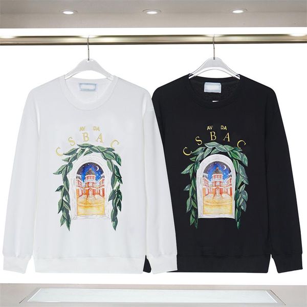 

2023 new di d full print io o round neck hoodie trend autumn high street fashion men's and women's m-xxxk99, Black