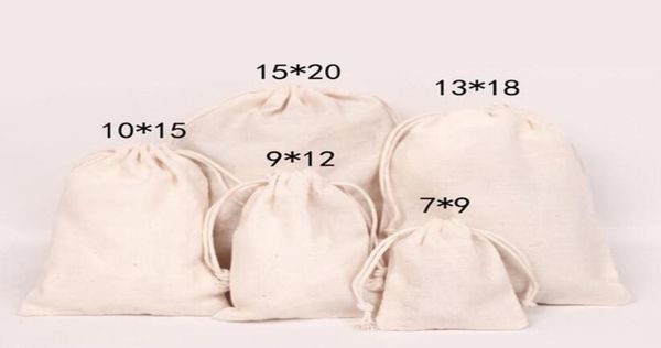 

canvas drawstring pouches jewelry bags 100 natural cotton laundry favor holder fashion jewellry pouches1283387, Pink;blue
