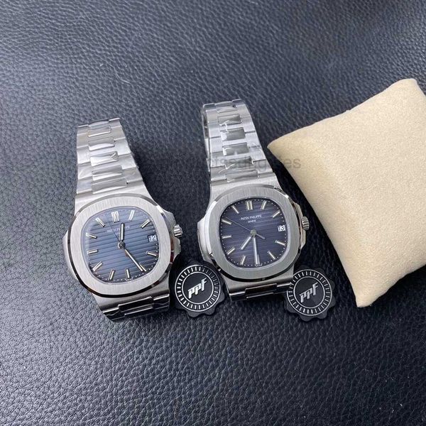 

luxury formal classical wrist watches peta pli 5711 men's automatic movement sapphire mirror strap designer mechanical new gentlemenlik, Slivery;brown