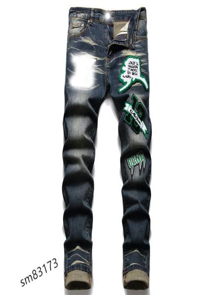 

dsq men039s jeans springsummer long slim pants fashion shorts motorcycle ripped jeans m344798060, Blue