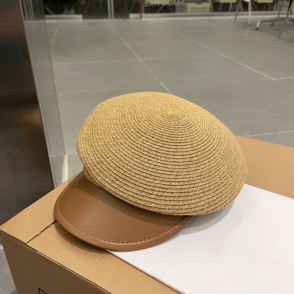 

irregular cut design new duck tongue military cap pu brim sea military ball cap new seersucker beret versatile painter outdoor sports duck c, Blue;gray