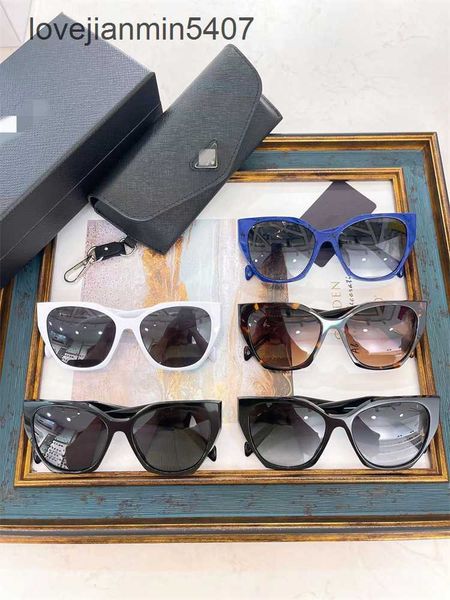 

2023 design sunglasses %80 factory wholesale and retail new p family sunglass ins net red same style personality fashion square women pr 19z, White;black
