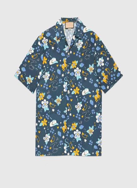 

22ss designer men business shirt spring and summer fashion casual tshirt street hiphop man shirt printing pattern m3xl dg1618953, White;black