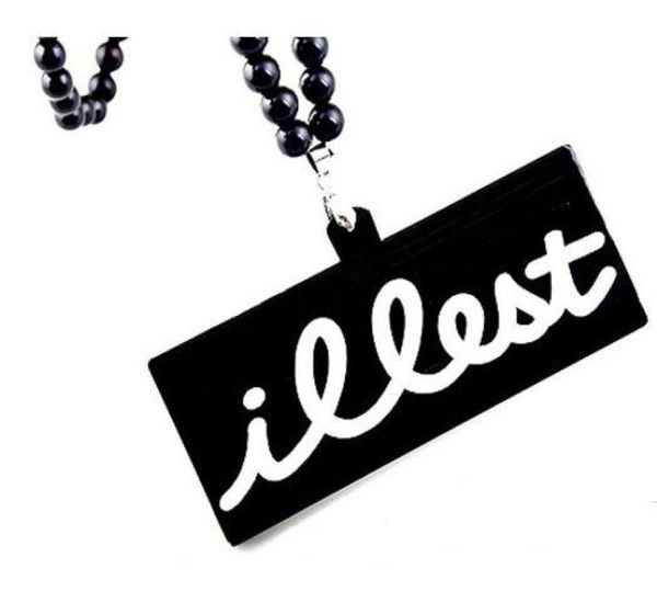 

new style hiphop fashion good quality nowood mens jewelry acrylic beads necklace 8791101, Silver