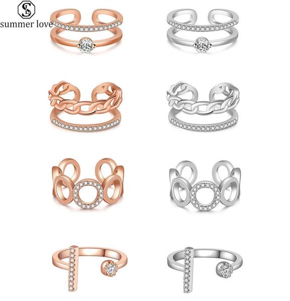 

fashion cubic zirconia infinity symbol ring cz forever endless love promise band ring eternity friendship band for women girls jew8894107, Silver