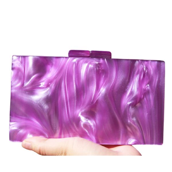 

evening bags pearl marble purple mirror inside acrylic clasp women shoulder handbag party beach summer girl lady evening box day clutches 23